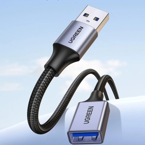 Ugreen extension cord adapter cable USB (male) - USB (female) 3.0 5Gb/s 2m gray (US115) (universal)
