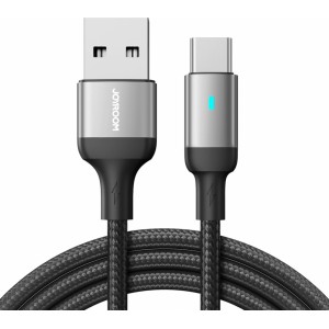 Joyroom USB cable - USB C 3A for fast charging and data transfer A10 Series 1.2 m black (S-UC027A10) (universal)