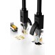 Ugreen cable internet network cable Ethernet patchcord RJ45 Cat 6 UTP 1000Mbps 2m black (20160) (universal)