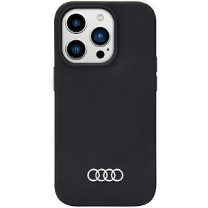 Audi Silicone Case iPhone 14 Pro 6.1" black/black hardcase AU-LSRIP14P-Q3/D1-BK (universal)