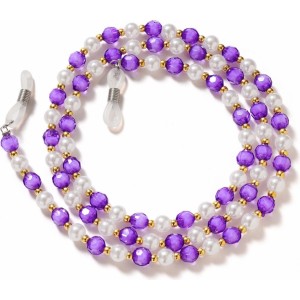 Hurtel A chain for glasses, beads, a purple pendant (universal)