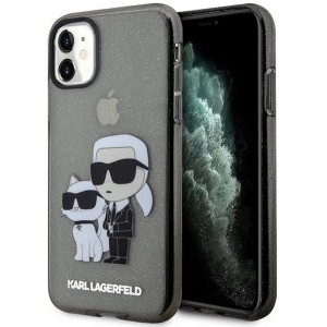 Karl Lagerfeld KLHCN61HNKCTGK iPhone 11 / Xr 6.1" black/black hardcase Gliter Karl&Choupette (universal)