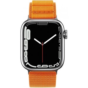 Hurtel Alpine strap with steel buckle for Apple Watch 42/44/45/49 mm - orange (universal)