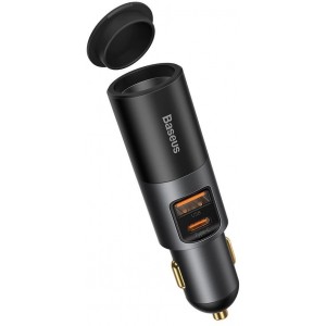 Baseus Share Together USB / USB Type C / cigarette lighter socket car charger 120W Quick Charge Power Delivery gray (CCBT-C0G) (universal)
