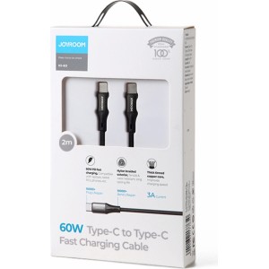 Joyroom fast charging / data cable USB Type C - USB Type C PD 60W 2m black (S-2030N1-60) (universal)