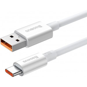 Baseus Superior Series Fast Charging Cable USB-A - USB-C 100W 480Mbps 2m white (universal)