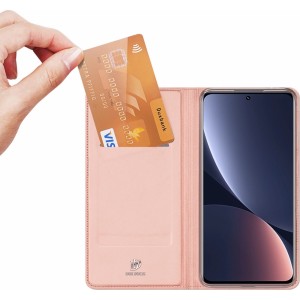 Dux Ducis Skin Pro Case Xiaomi 13 Pro Flip Card Wallet Stand Pink (universal)