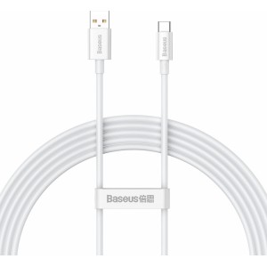 Baseus Superior Series Fast Charging Cable USB-A - USB-C 100W 480Mbps 2m white (universal)