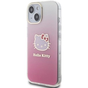 Hello Kitty IML Gradient Electrop Kitty Head case for iPhone 15 - pink (universal)