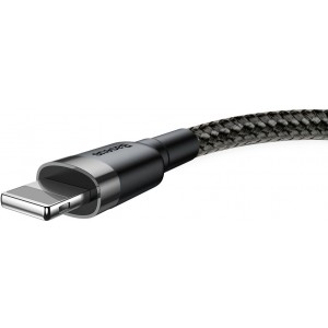Baseus Cafule Cable durable nylon cable USB / Lightning QC3.0 1.5A 2M black (CALKLF-CG1) (universal)