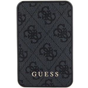 Guess Powerbank 15W GUPB5LP4GEGK 5000mAh black/black 4G Leather Metal Logo (universal)