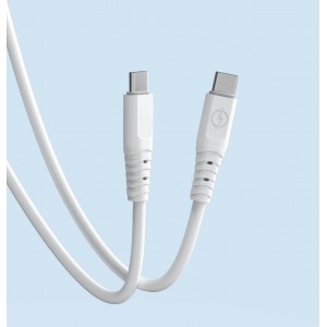 Dudao cable, cable USB Type C - USB Type C 6A 100W PD 1m white (TGL3C) (universal)