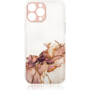 Hurtel Marble Case for iPhone 12 Pro Max Gel Cover Marble Brown (universal)