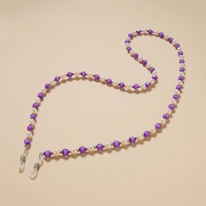 Hurtel A chain for glasses, beads, a purple pendant (universal)