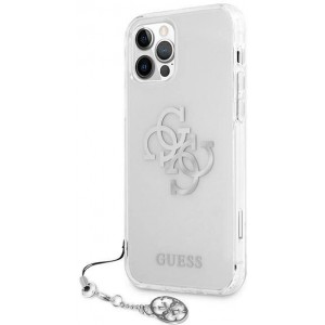 Guess GUHCP12LKS4GSI iPhone 12 Pro Max 6.7" Transparent hardcase 4G Silver Charms Collection (universal)