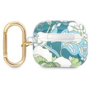 Guess GUA3HHFLN AirPods 3 cover green/green Flower Strap Collection (universal)