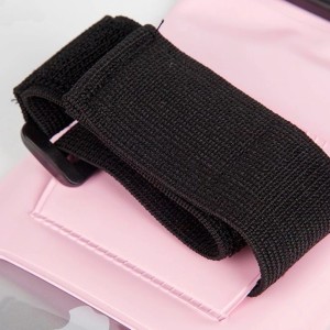 Hurtel PVC waterproof armband phone case - black (universal)