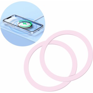 Joyroom set of metal magnetic rings for smartphone 2 pcs pink (JR-Mag-M3) (universal)