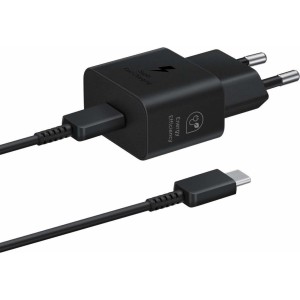 Samsung EP-T2510XBEGEU 25W SFC GaN wall charger with USB-C cable - black (universal)