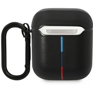 BMW BMA222PVTK AirPods 1/2 cover black/black Leather Curved Line (universal)