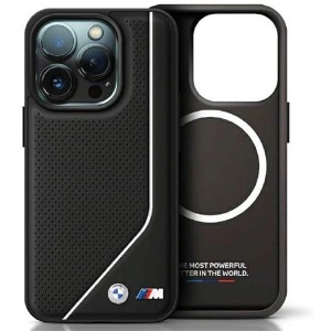 BMW Perforated Twisted Line MagSafe Case for iPhone 15/14/13 - Black (universal)