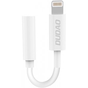 Dudao audio adapter headphone adapter from Lightning to 3.5 mm mini jack white (L16i white) (universal)