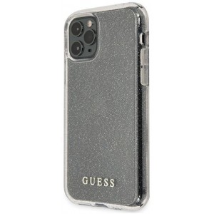 Guess GUHCN65PCGLSI iPhone 11 Pro Max silver/silver hard case Glitter (universal)