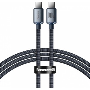Baseus Crystal Shine Series cable USB cable for fast charging and data transfer USB Type C - USB Type C 100W 1.2m black (CAJY000601) (universal)
