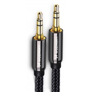 Wozinsky universal mini jack cable 2x AUX cable 2 m black (universal)
