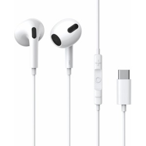 Baseus encok c17 in-ear wired headphones with usb type c microphone white (NGCR010002) (universal)