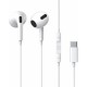 Baseus encok c17 in-ear wired headphones with usb type c microphone white (NGCR010002) (universal)