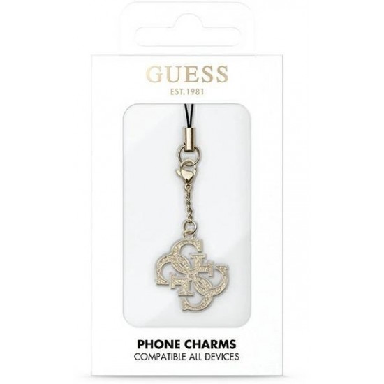 Guess case GUCPM4GID Phone Strap 4G Glitter Charm (universal)