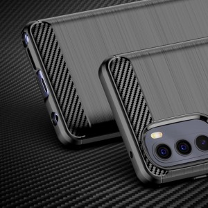 Hurtel Carbon Case flexible cover for Motorola Moto G Stylus 2022 black (universal)