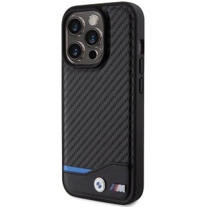 BMW Leather Carbon case for iPhone 15 Pro - black (universal)