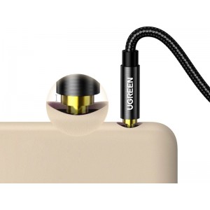 Ugreen audio cable AUX angled minijack 3.5 mm 2m blue (AV112) (universal)