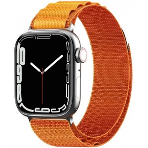Hurtel Alpine strap with steel buckle for Apple Watch 42/44/45/49 mm - orange (universal)