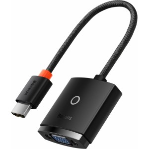 Baseus Lite Series Plug HDMI to VGA Adapter Black (WKQX010001) (universal)