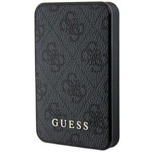 Guess Powerbank 15W GUPB5LP4GEGK 5000mAh black/black 4G Leather Metal Logo (universal)