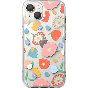 Ringke Fusion Design Armored Sleeve Cover with Gel Frame for iPhone 14 Plus transparent (Floral) (FD637E31) (universal)