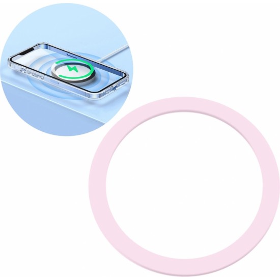 Joyroom metal magnetic ring for smartphone pink (JR-Mag-M3) (universal)