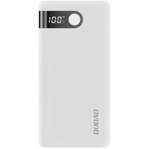 Dudao powerbank 20000 mAh 2x USB / USB Type C / micro USB 2 A with LED screen white (K9Pro-05) (universal)