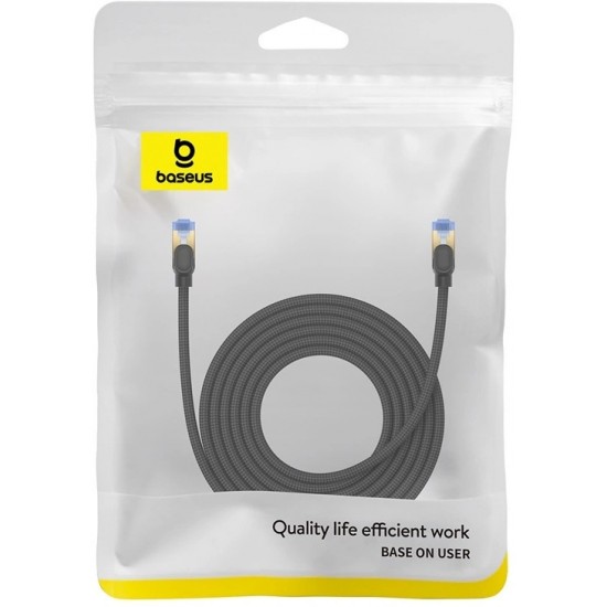 Baseus fast internet cable RJ45 cat.7 10Gbps 5m braided black (universal)