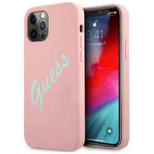Guess GUHCP12LLSVSPG iPhone 12 Pro Max 6.7" rose green/green pink hardcase Silicone Vintage (universal)