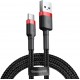 Baseus Cafule Cable durable nylon cable USB / USB-C QC3.0 2A 2M black-red cable (CATKLF-C91) (universal)