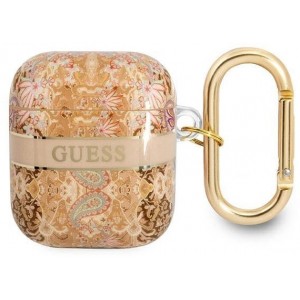 Guess GUA2HHFLD AirPods cover gold/gold Paisley Strap Collection (universal)