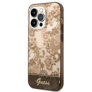Guess GUHCP14LHGPLHC iPhone 14 Pro 6.1" ocher hardcase Porcelain Collection (universal)