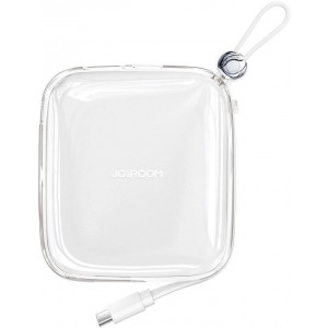 Joyroom power bank 10000mAh Jelly Series 22.5W with built-in USB C cable white (JR-L002) (universal)