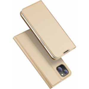 Dux Ducis Skin Pro Holster Flip Cover for iPhone 14 Plus gold (universal)