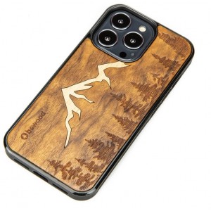 Bewood Wooden case for iPhone 13 Pro Bewood Imbuia Mountains (universal)