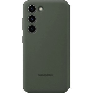 Samsung Smart View Wallet Case for Samsung Galaxy S23 Case with Smart Flip Window Card Wallet khaki (EF-ZS911CGEGWW) (universal)